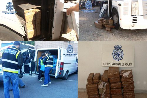 Desarticulada una organización de narcos en Almería y Murcia que exportaba hachís y cocaína a Centroeuropa