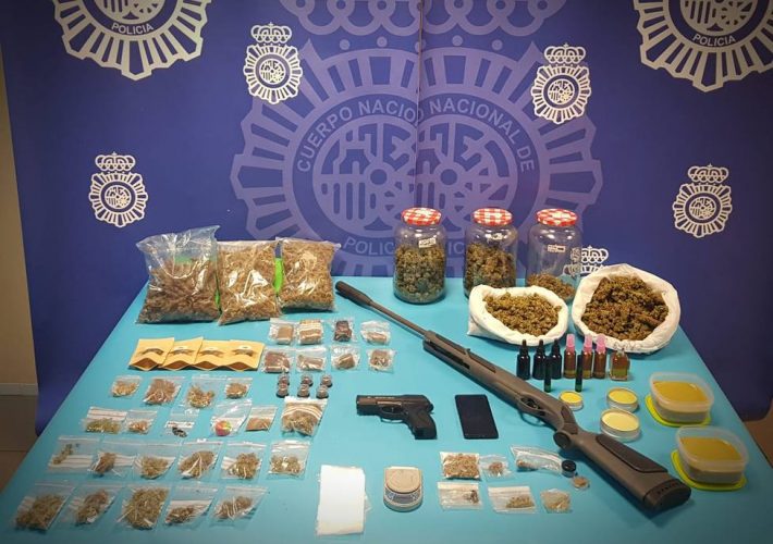 La Policía Nacional ha desactivado un punto de venta de drogas en una asociación cannábica de Benicarló
